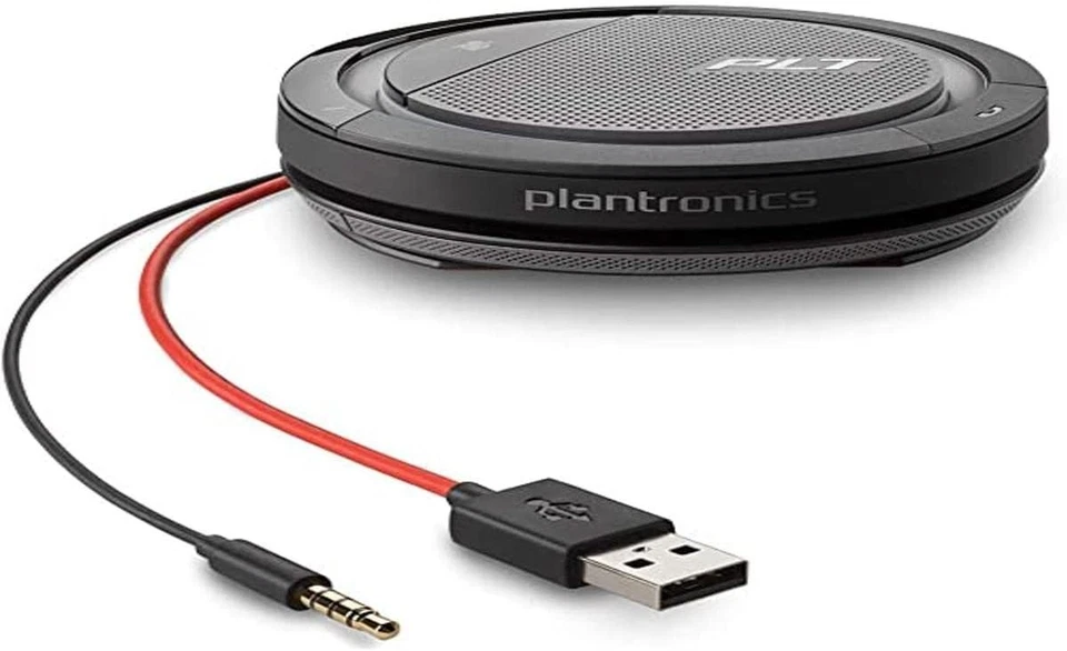 Altavoz portátil Plantronics Calisto 5200 210902-01 USB-A y 3,5 mm vendedor de EE. UU. Foto 4 de 4