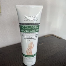 Advanced Clinicals Collagen Hand Cream for Severely Dry Chapped Hands ~ 8 fl oz