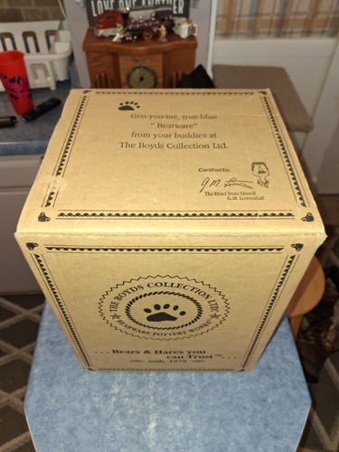 1998 Boyds Bearware Pottery~Grenville The Santa Bear~Cookie Jar #390003 W/box - Picture 2 of 16