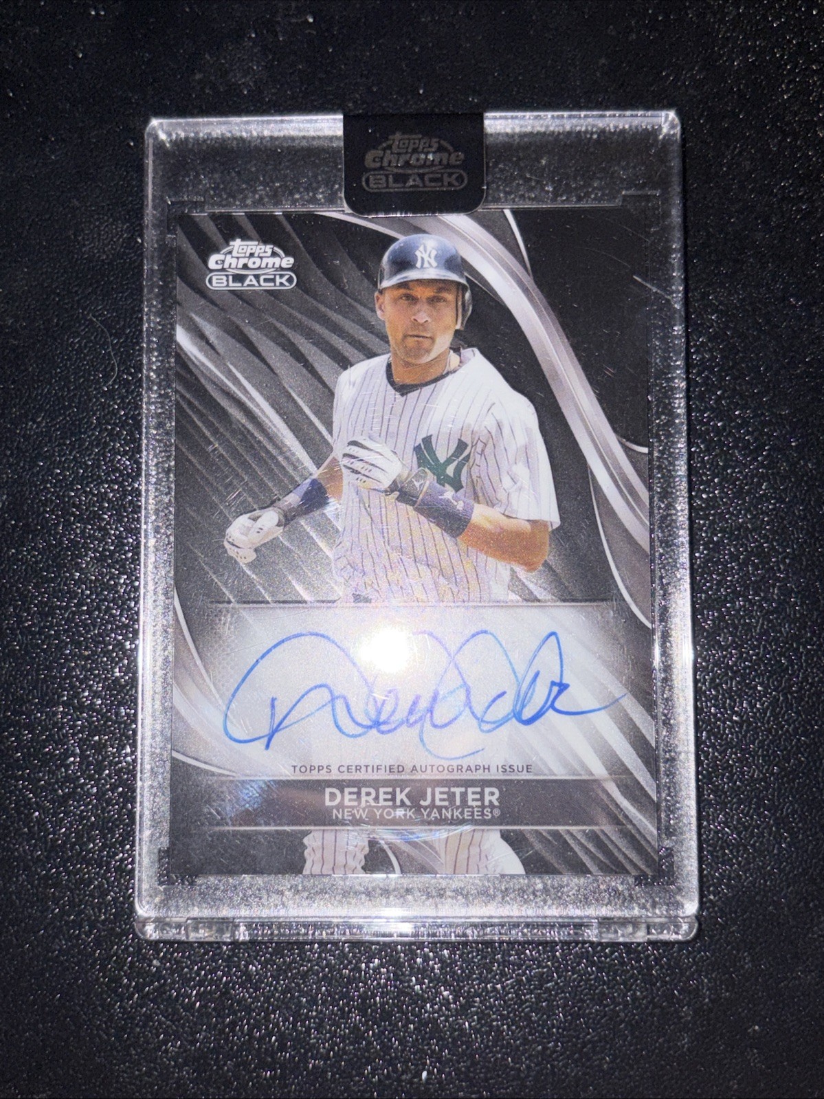 DEREK JETER 2024 TOPPS CHROME BLACK BASEBALL AUTOGRAPH AUTO