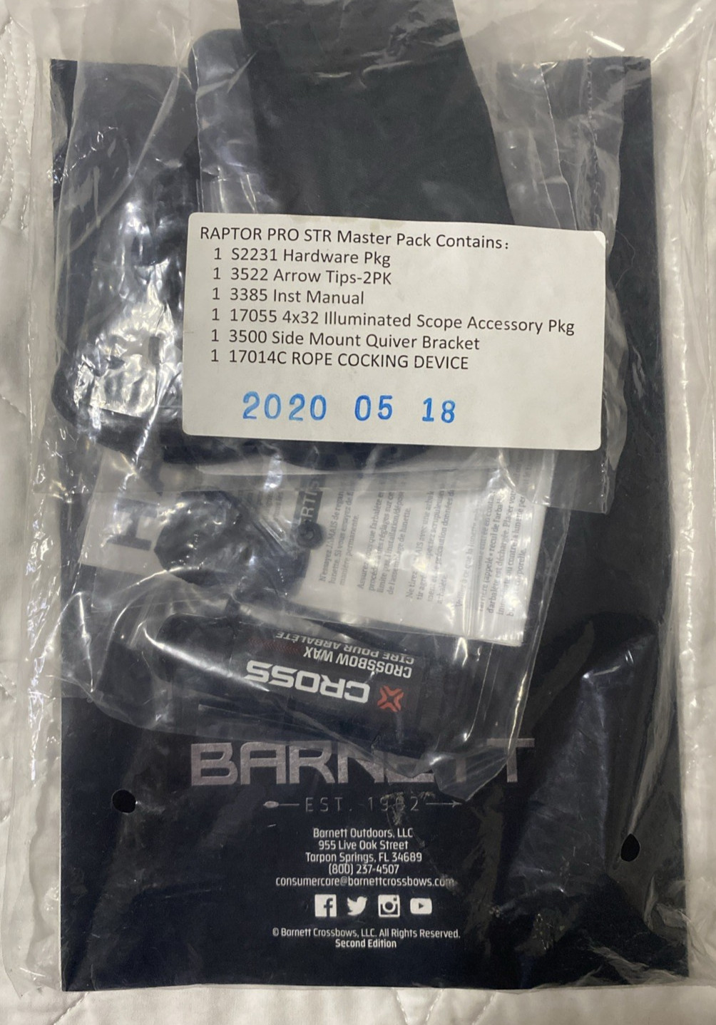 Barnett Raptor Pro STR Crossbow & Scope 400fps Triggertech - Master Pack Upgrade