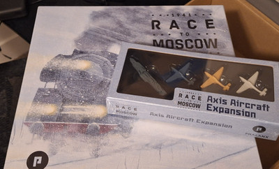 1941 Race to Moscow Board Game (2022) with Axis Aircraft Expansion, New