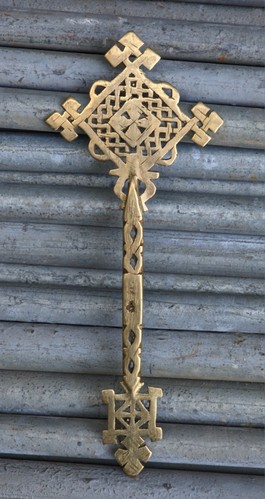 Ethiopian Orthodox Hand Cross Orthodox Coptic Christian Blessing Decoration - Picture 4 of 5