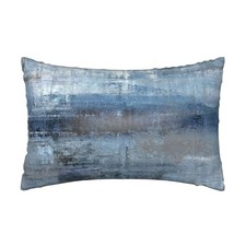 Imitation Silk Pillow Case for Hair and Skin Size 1 Pack King Abstract Blue Art