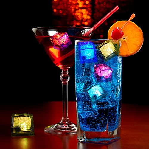 Light Up Ice Cubes Bulk, 200 PCS Led Ice Cubes for Drinks with Changing - Picture 6 of 7