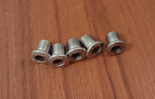 Campagnolo Bike Bicycle Inner Racing Triple Chainring Bolt Bolts 5x Road  - Picture 4 of 4