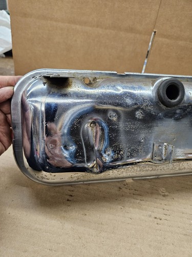 Original Survivor 1965-72 BBC Big Block Chevy 396-454 Dripper Chrome Valve Cover - Picture 21 of 24