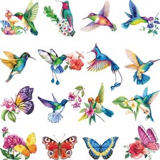 Pajean 32 Pieces Hummingbird Window Clings Anti Collision As Pictures Shown