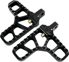 Joker Machine - 08-62-1B - Adjustable Serrated Footpegs - With Heel - Black