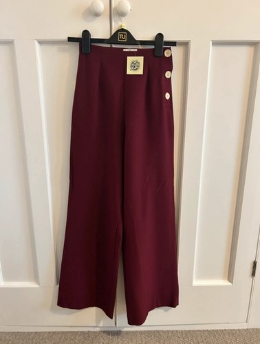 1940’s Style Pretty Retro Women’s Wide Leg Trousers, Size 8, Goodwood Revival
