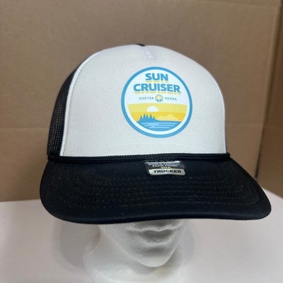 Otto Sun Cruiser Iced Tea Vodka Trucker Hat Black White Foam Snapback Cap OSFM