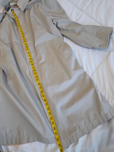 Misty Harbor Men's Trench Coat, 40 Long, Faux Fur Lining, Warm & Water Repellent - Picture 9 of 10