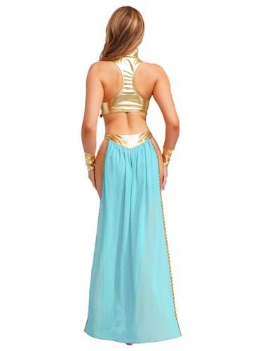 Women Costume Queen Skirt Stage Performance Dress Ladies Cosplay Ancient Adult - Picture 48 of 67