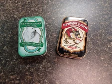 Newman's Own Organics Wintergreen Mints Ginger Mints Tin Empty 1.76 oz