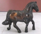 Vintage Metal Horse Copper or Bronze Wash 1950’s Japan 1 3/4" Tall 1/2" x 2.25" — photo 3