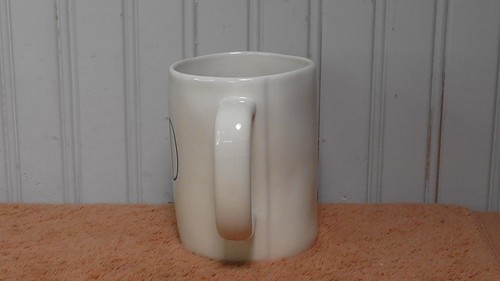 Rae Dunn BORED LL Large Letter Mug Coffee Tea Cocoa Farmhouse Cream Black Big - Picture 2 of 7