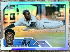 2023 Topps Chrome JAZZ CHISHOLM Refractor #218 🔥
