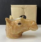 New Boxed Quail Ceramics - Camel Face Egg Cup 5" Long 2.5" Tall