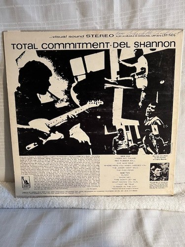 VINTAGE -DEL SHANNON ALBUM-TOTAL COMMITMENT - Picture 2 of 4