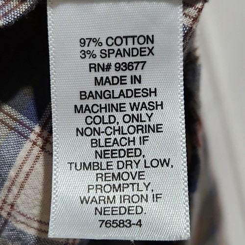 Mutual Weave Hemd Gr. 2XL kariert Knopfleiste Kurzarm - Bild 8 von 8