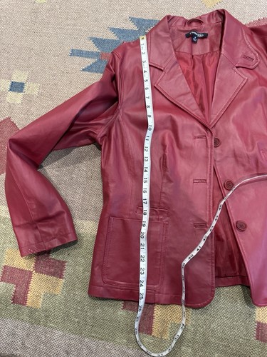Vintage Chadwick’s Women’s Leather Red Jacket Size 16 Women’s Retro - Bild 8 von 8