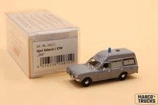 Brekina Opel Rekord C KTW, neutral in grey No. 20671 1/87 /BRN2324