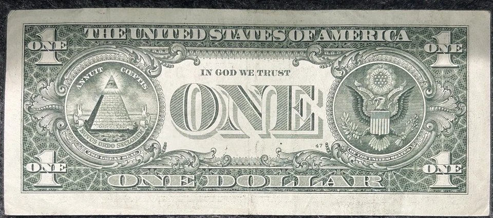 Series 2017 A $1 FRN Five Of A Kind 6’s/Trinary Serial Number Note - Image 2 of 2