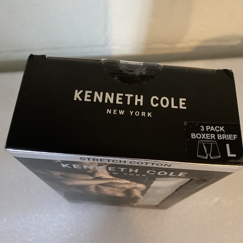 3er Pack Kenneth Cole Boxershorts Herren Large Stretch Baumwollmischung schwarz anthrazit - Bild 2 von 6