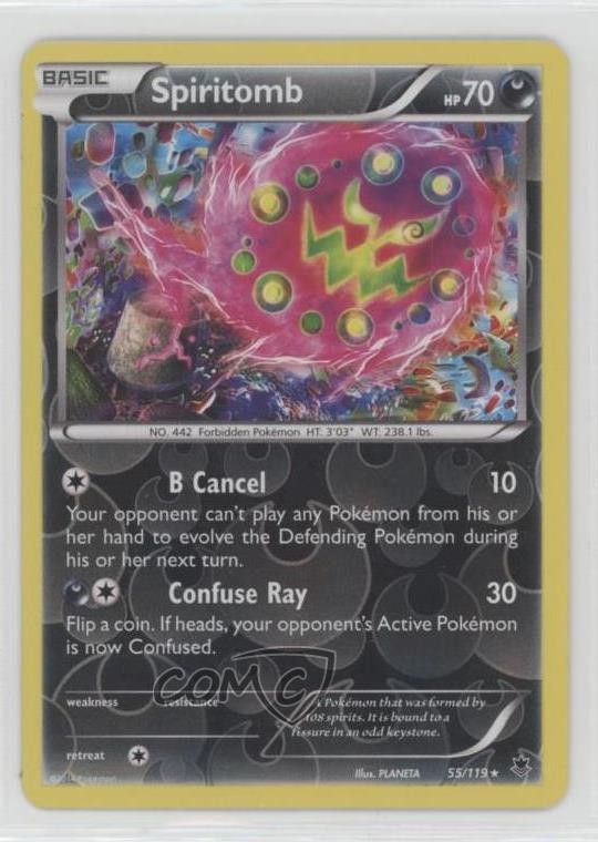 Spiritomb Reverse Foil Pokemon XY Phantom Forces #55