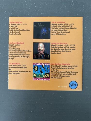 Best Jazz Is Played With Verve- Various Artists CD & Inlay Only No Case - Picture 3 of 6