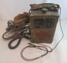 WW1 WESTERN ELECTRIC MODEL D 86418 FIELD TELEPHONE PARTS ONLY