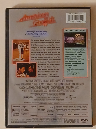 American Graffiti - Richard Dreyfuss, Ron Howard - Collector's Edition DVD - Picture 2 of 2