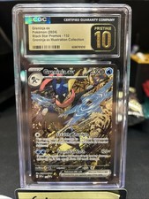 CGC 10 PRISTINE Greninja ex 132 Pokemon Shrouded Fable Black Star Promo Alt Art