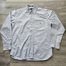 Gant Classic Oxford Men's Shirt Size Mediun Regular Fit Blue Cotton Shirt 