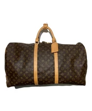 Louis Vuitton Keepall 60 Monogram Leather Boston Bag M41422 Brown Women Japan 99