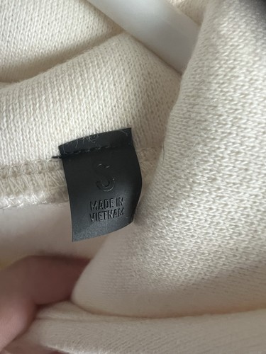 Fear of God Essentials Hoodie Cloud White Dancer Sweatshirt Size S/ Runs Medium - Picture 5 of 10