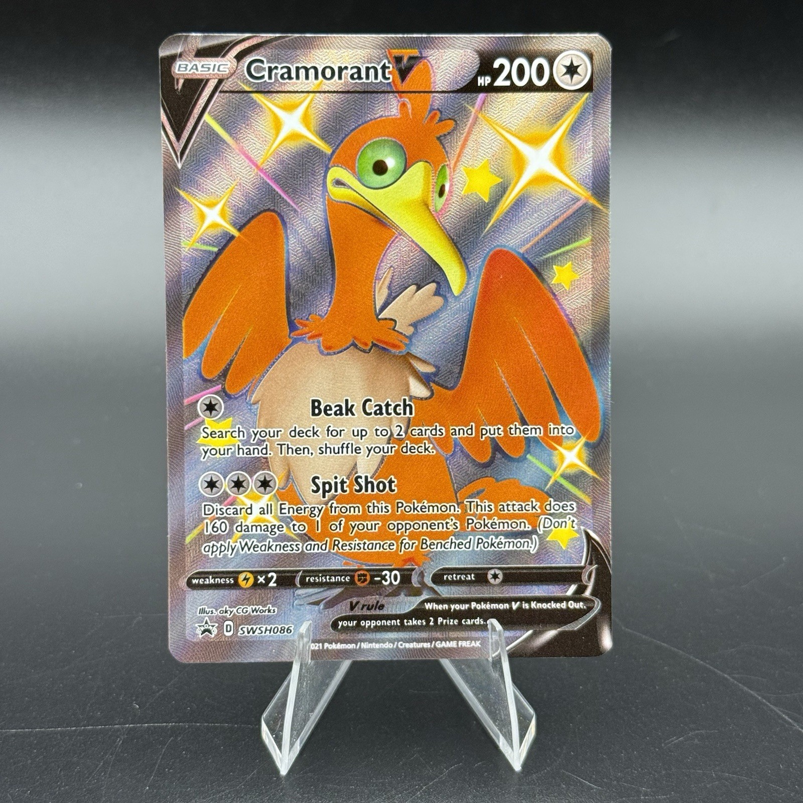 Pokemon TCG Cramorant V SWSH086 SWSH: Sword & Shield Promo Cards Holo NM