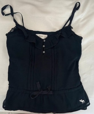 Abercrombie & fitch sommertop mit Rüsschen im Babydoll style
