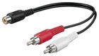 Audio-Video-Kabel 0,2 m ; AVK 108-0020 0.2m PL