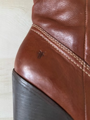 Frye Caroline halbhoher Keilabsatz Stiefel Damengröße 11 braun - Bild 8 von 12