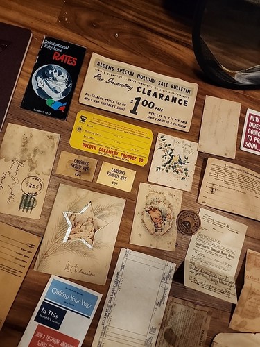 Lot 30+ Antik Vintage Angeln Billhead Quittung 1900er Ephemera MI Michigan Alt - Bild 5 von 7