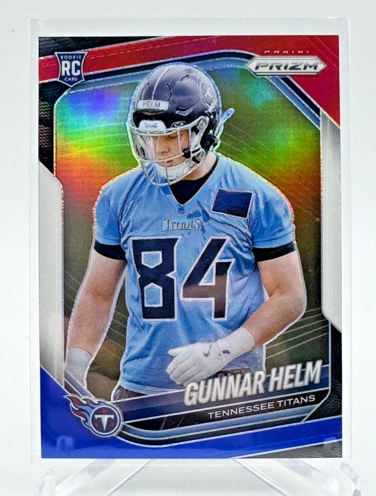 2025 Panini Prizm - Rookie Gunnar Helm #359 Red White & Blue Prizm (RC)