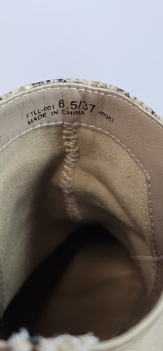 Chinese Laundry Stiefel Damen Größe 6,5 / 37 Stiefelette hellbraun Schlangenledermuster - Bild 6 von 9