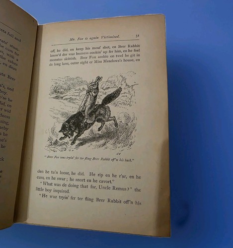 Uncle Remus Nights with Uncle Remus by Joel C Harris Lovely Words Vintage Book - Foto 5 di 10