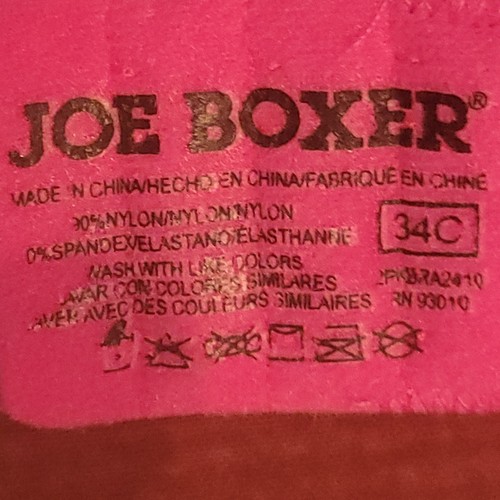 Joe Boxer 34C Pink NWOT Wireless Molded Hot Pink Bra - Picture 7 of 7
