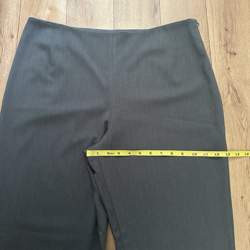 Elemente Clemente Trousers Size 3 Grey High Waist Tapered Slim Fit Stretch Pant - Picture 7 of 14