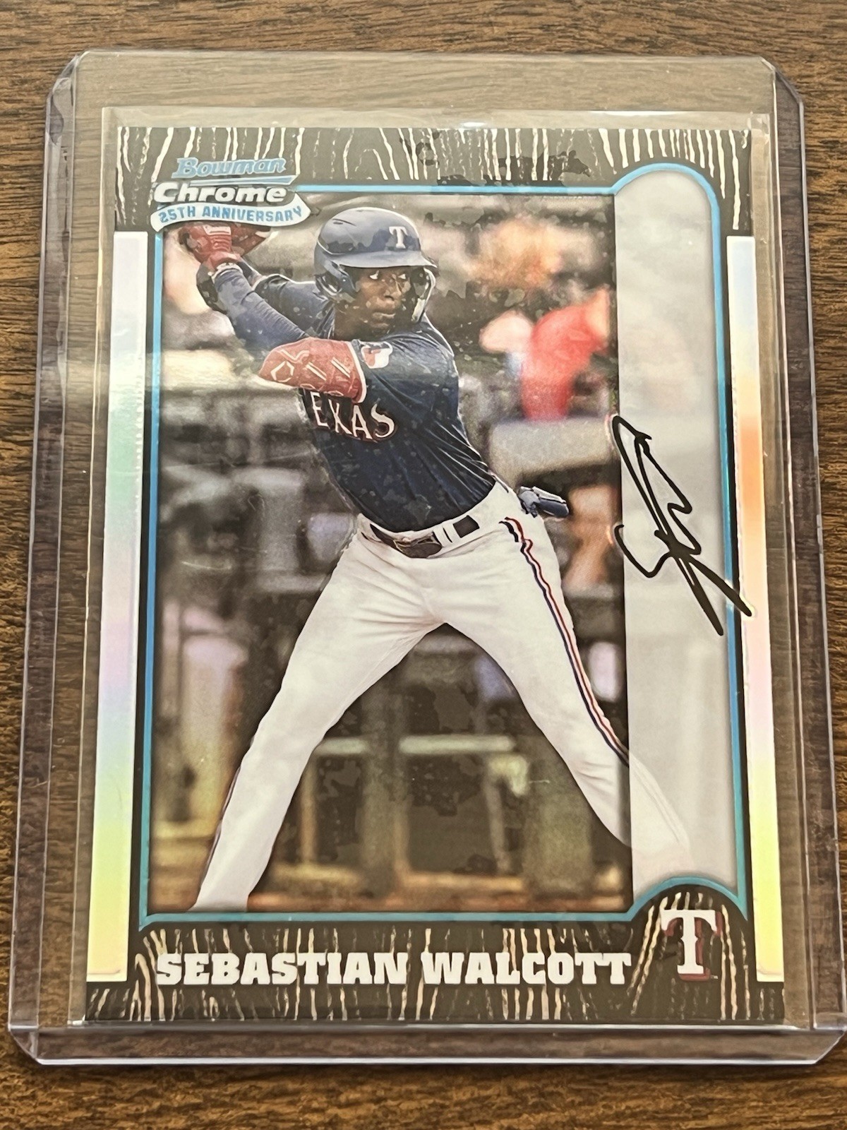 2024 Bowman Chrome Sebastian Walcott 1999 25th Anniversary #BC25-21 Rangers