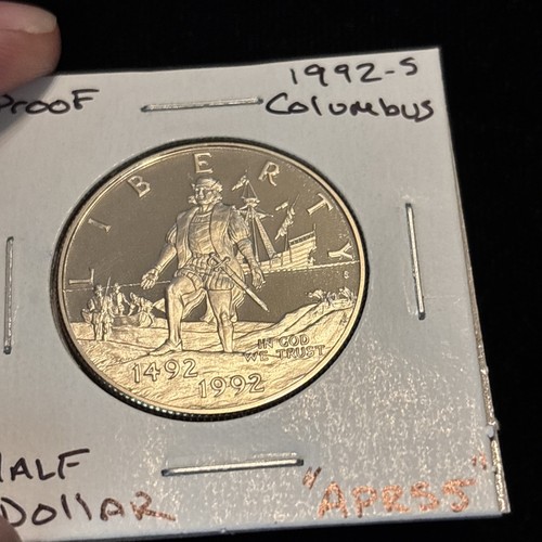 1992 S USA Columbus Half Dollar PP "APR55" U.S. Mint Commemorative - Bild 5 von 23