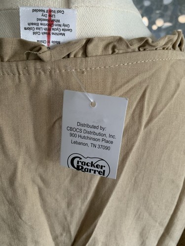 Blusa Cracker Barrel Top Talla L Bordada Volantes Bordada Rayón Nueva con Etiquetas - Imagen 5 de 6