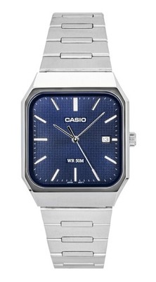 Casio Standard Analog Stainless Steel Blue Dial Quartz MTP-B185D-2A1V Mens Watch